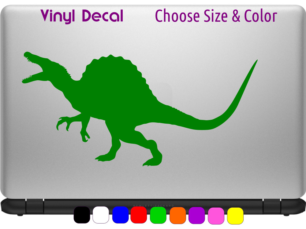 Spinosaurus Standing Dinosaur Decal Laptop Window Sticker CHOOSE SIZE COLOR