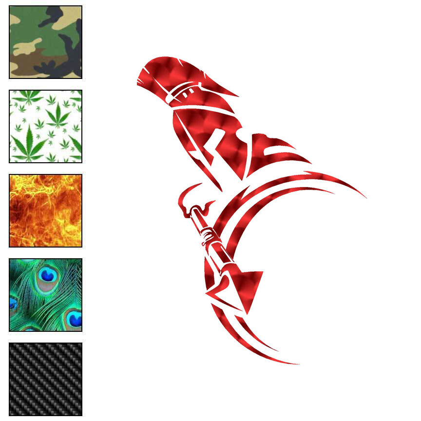 Spartan Warrior, Vinyl Decal Sticker, 40 Patterns & 3 Sizes, #7149
