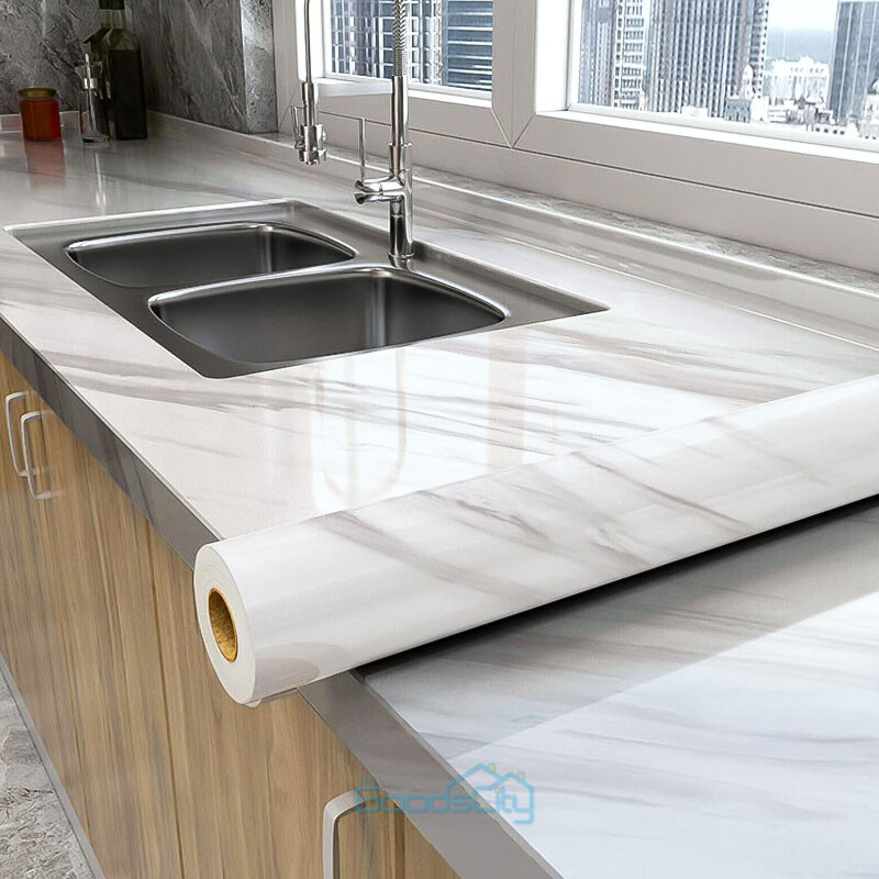 9.8ft Marble Contact Paper Self Adhesive Peel Stick Wallpaper Kitchen Countertop