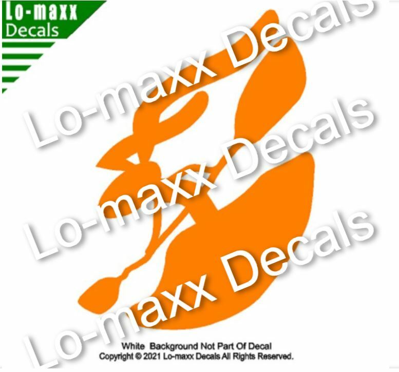 Whitewater Bunny Kayaker Kayaking Play Boating River Sports Die Cut Vinyl Decal