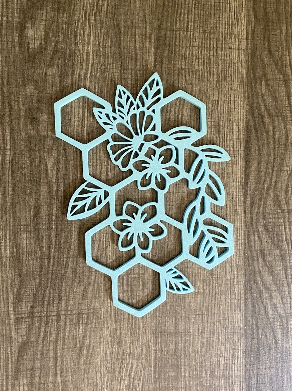 Hexagon Flower Colorful Wall Home Room DIY Art Decor Nail /hair Tech Cubicle