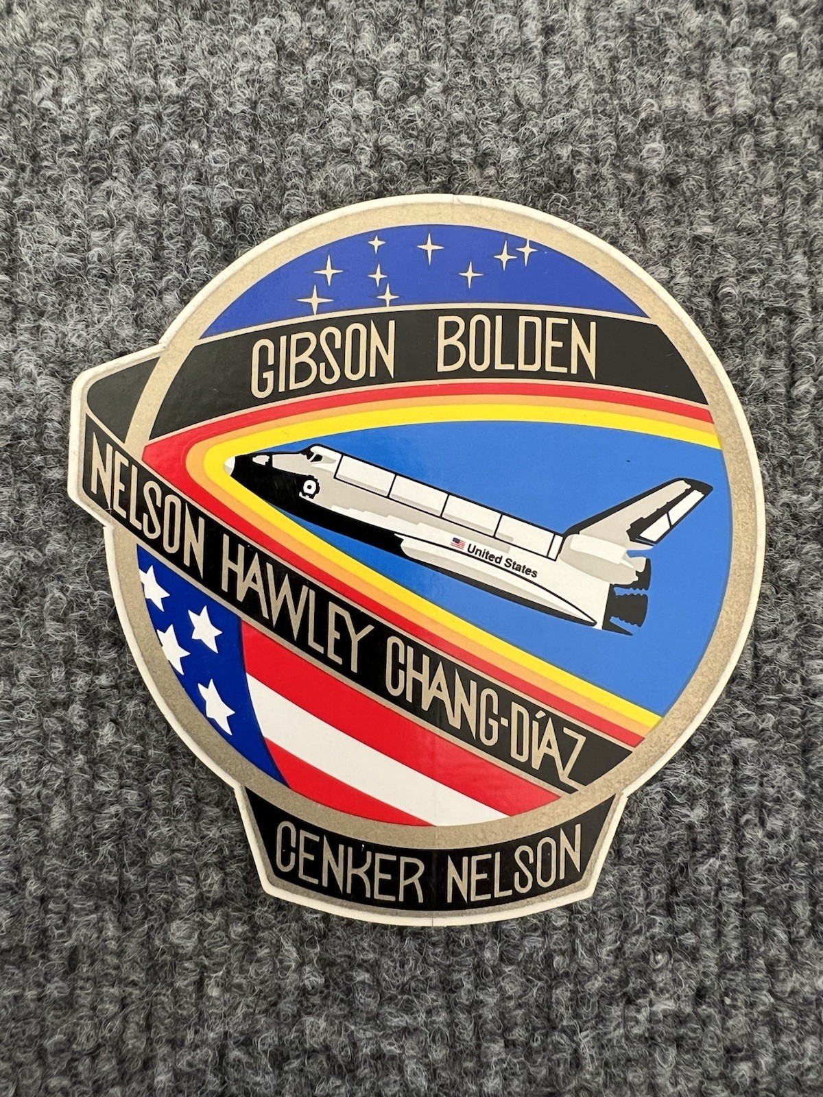Space Shuttle Mission STS-61-C Astronaut Sticker Decal 51SM NASA Memorabilia
