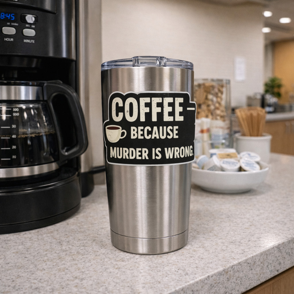 Sticker epic BUY 2, GET 1 FREE , coffee lover humor mornings Mondays USAn