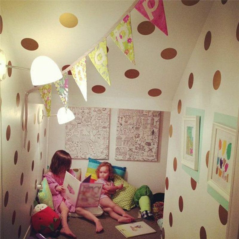 Stickers Decal Dot Wall Decor Spots Child Kids Polka Circle – 3 Colors Vinyl Art