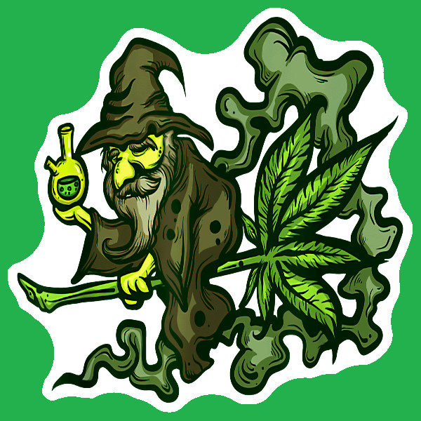 Weed Wizard 420 Sticker Cannabis Decal Weatherproof Vinyl UV Safe Marijuana 420