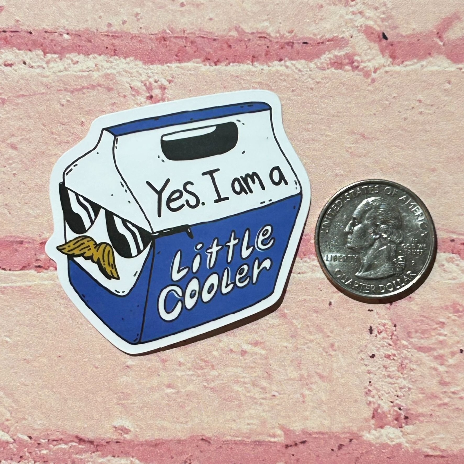 Yes I Am A Little Cooler Vinyl Sticker