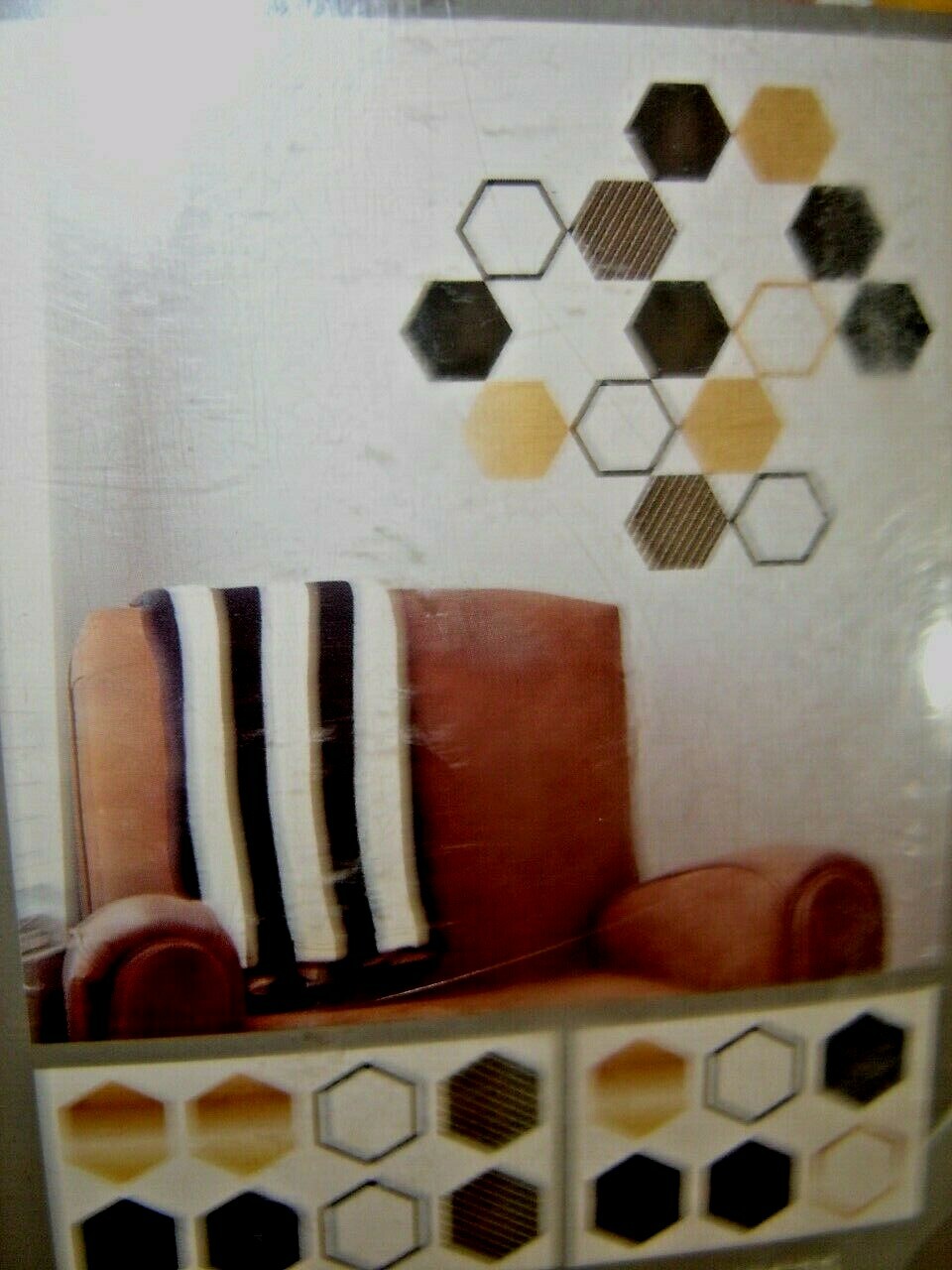 SELF ADHESIVE WALL DECALS Geometric Black and Gold Removable Wall Stickers
