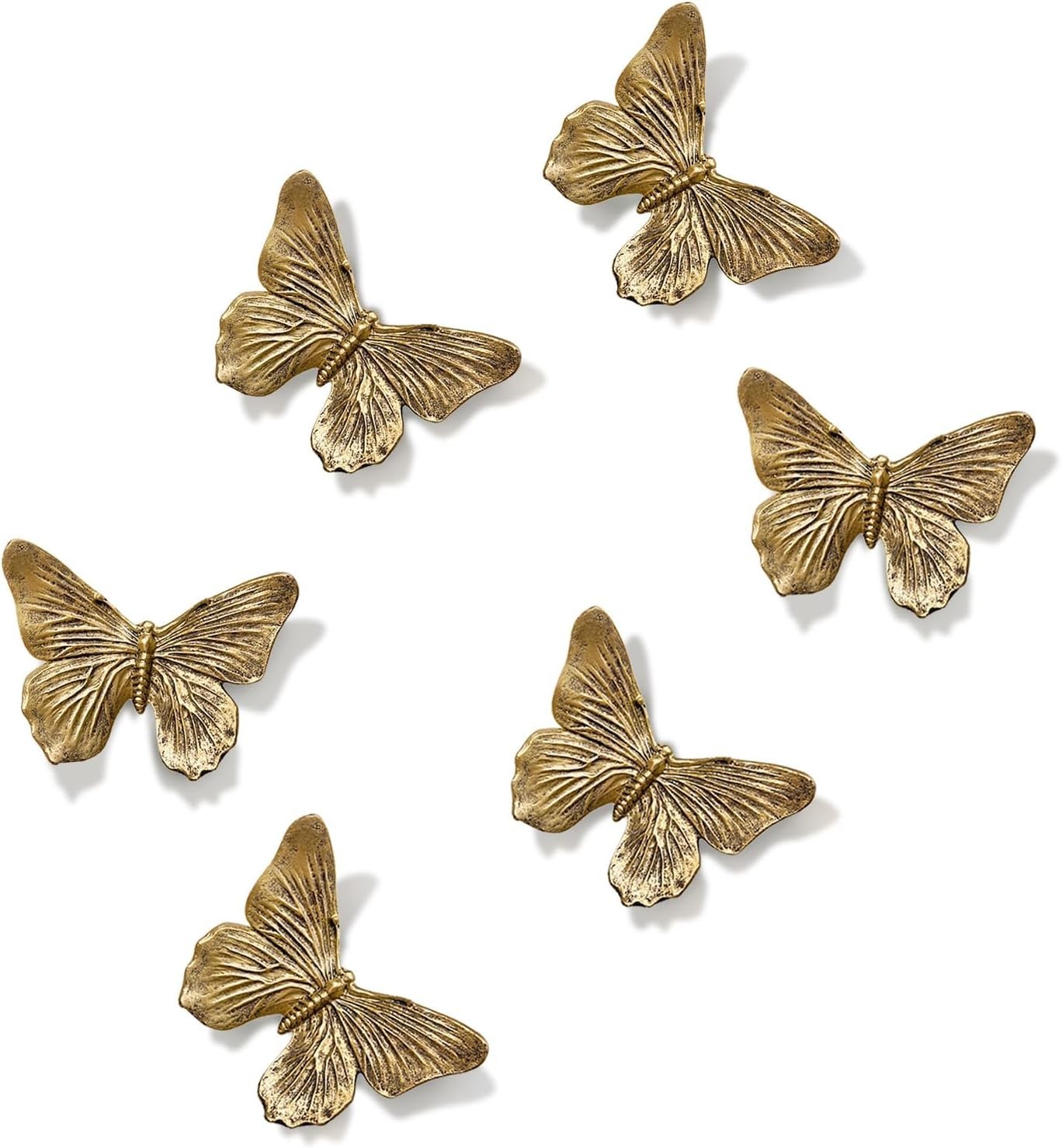 Handcrafted Antique Copper Butterfly Wall Sculptures – Lightweight and Charming