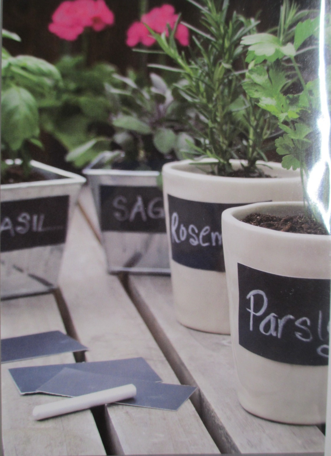 CHALKBOARD LABELS DECALS ADHESIVE BACKED VINYL PEEL & STICK -9 COUNT