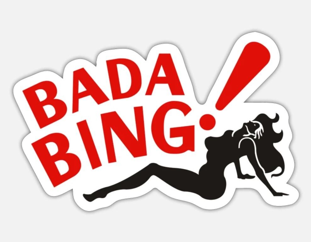 The Sopranos ~ 2" Vinyl Stickers ~ Italian Hand Gesture ~ Bada Bing Gabagool ~
