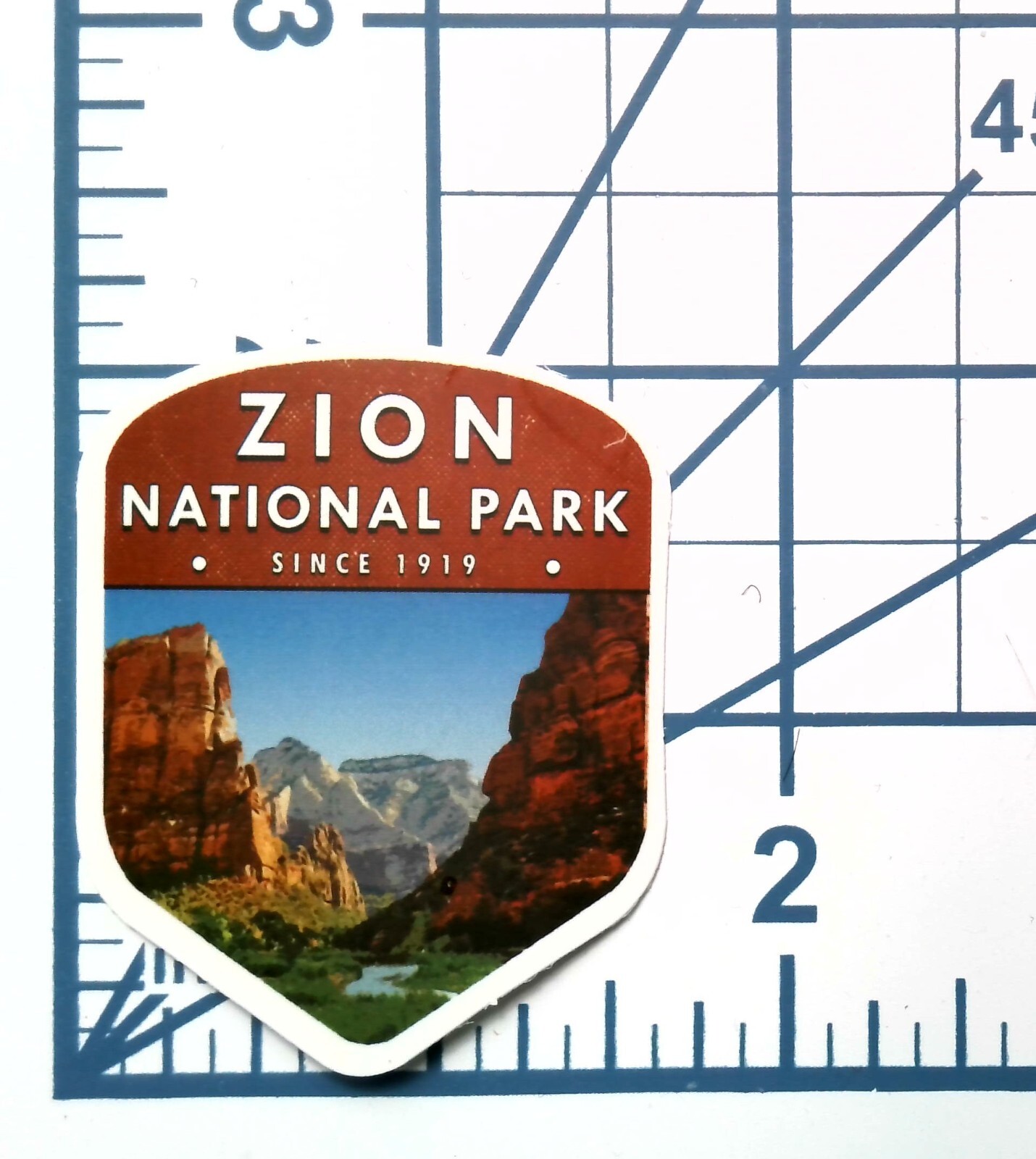 Zion National Park Sticker Vinyl Decal Travel Scrapbook Journal Nature Souvenir