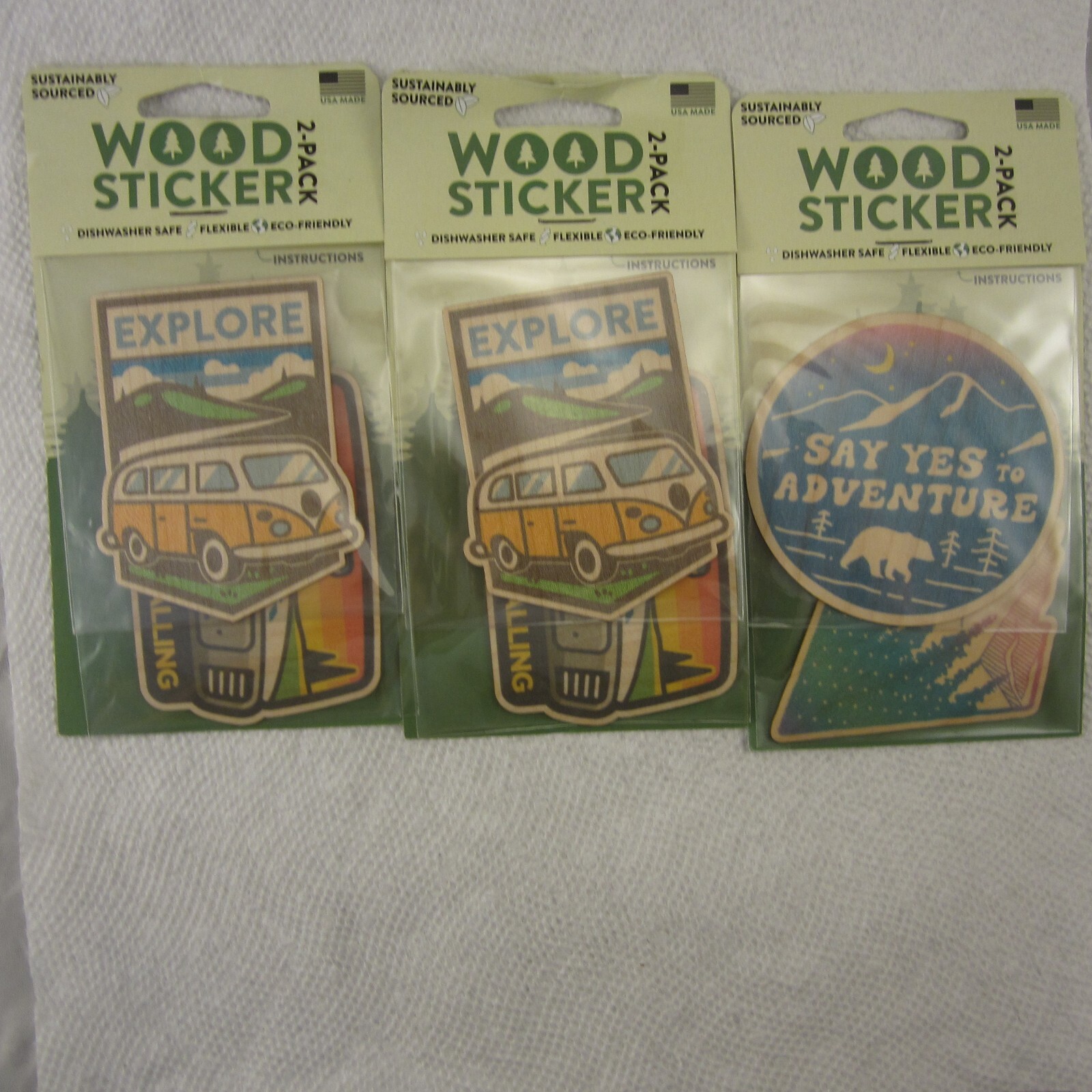 Wood Stickers Sustainably Sourced Real Wood Flexible And Eco Friendly Dust City.