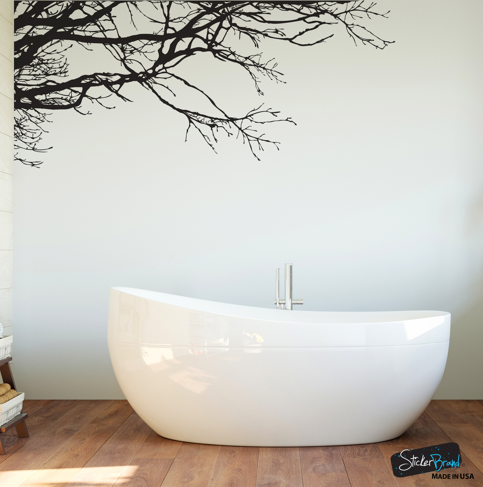 Stickerbrand Vinyl Wall Decal Sticker Large Tree Top Branches for Nursery #444