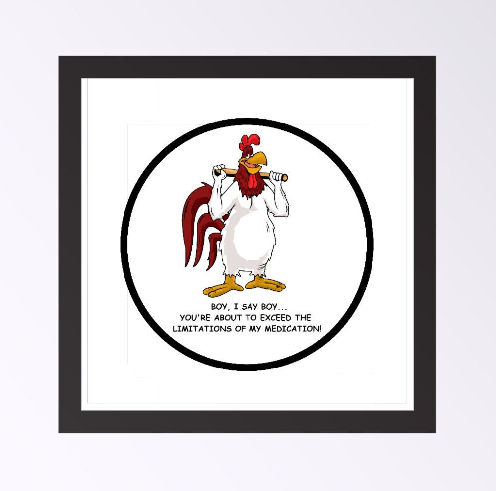 Cartoons – Foghorn Leghorn – 4" Vinyl Decal Handmade Vehicle Laptop Cooler 262