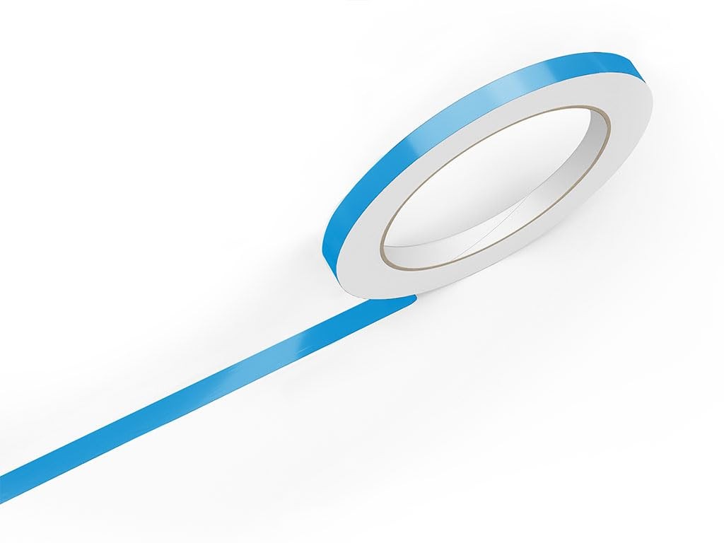 Light Blue Vinyl Pinstriping Tape 3/4in x 150ft Roll for Custom Striping