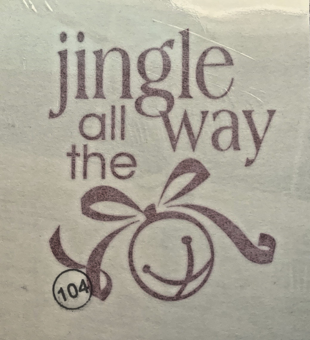 Stampin Up JINGLE ALL THE WAY Wall Decor Elements 3.5in Winter Holidays RETIRED