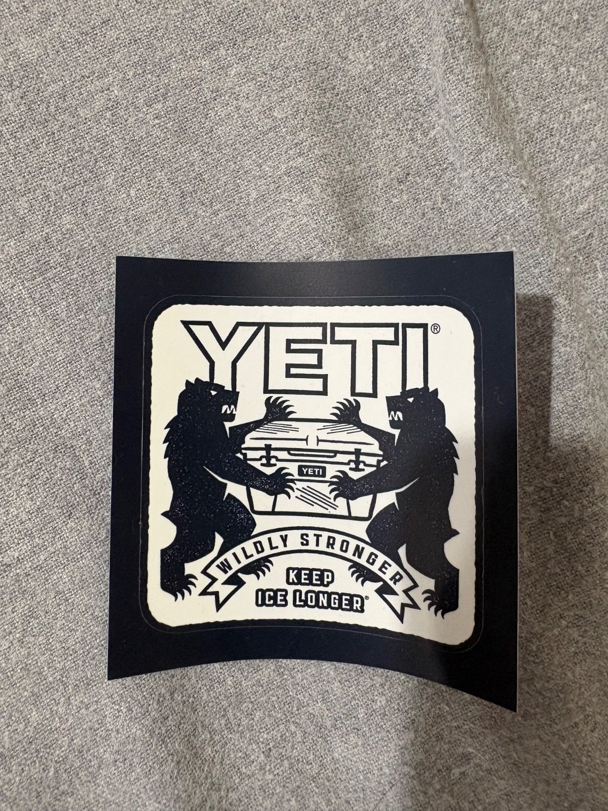 Yeti authentic wildly stronger sticker