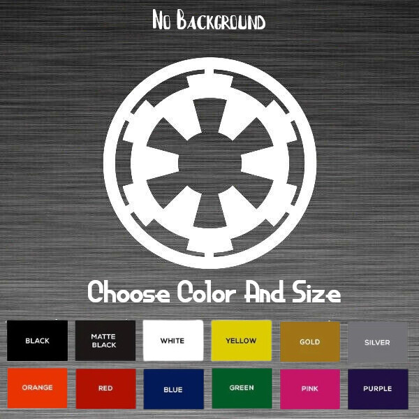 Star Wars Galactic Empire Sticker Vinyl Decal Die Cut – Car Window Wall Decor