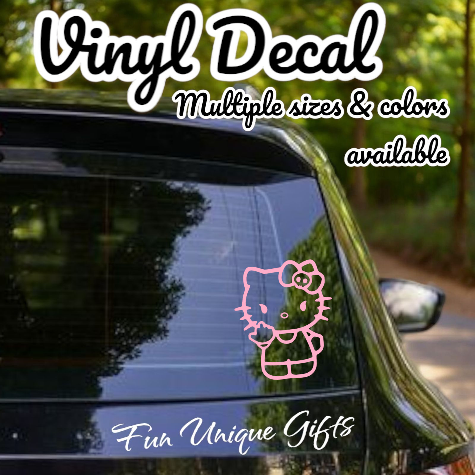Hello Kitty Vinyl Decal Sticker -Multiple Colors & Sizes- SHIPS FREE!