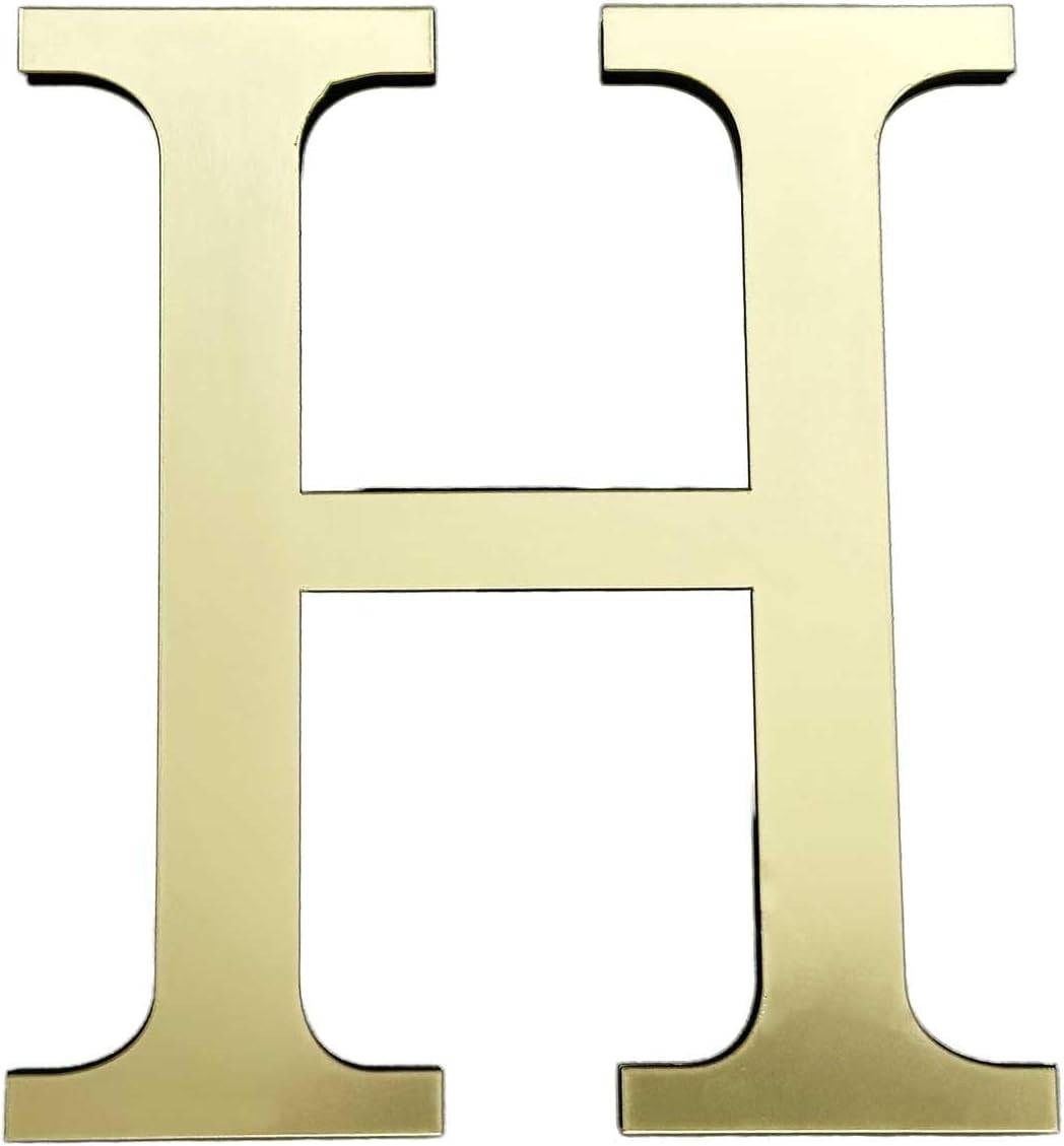 Large 3D Raised Letter Wall Stickers, 20Cm 7.87Inch Acrylic Alphabet Decals, Sel