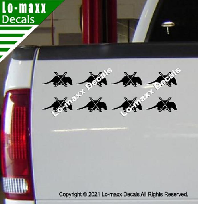Opossum Kill Markings Tally Car Truck SUV Premium Quality Die Cut Vinyl Decal