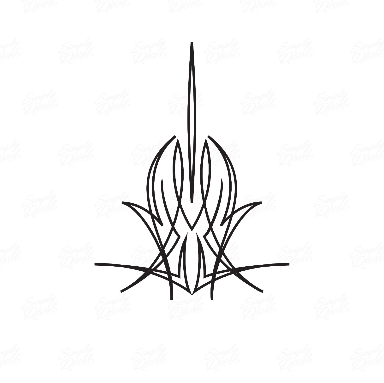 Hot Rod Pinstripe Decal – Vinyl Pinstripe Scrolls for Car Truck and Motorcycle