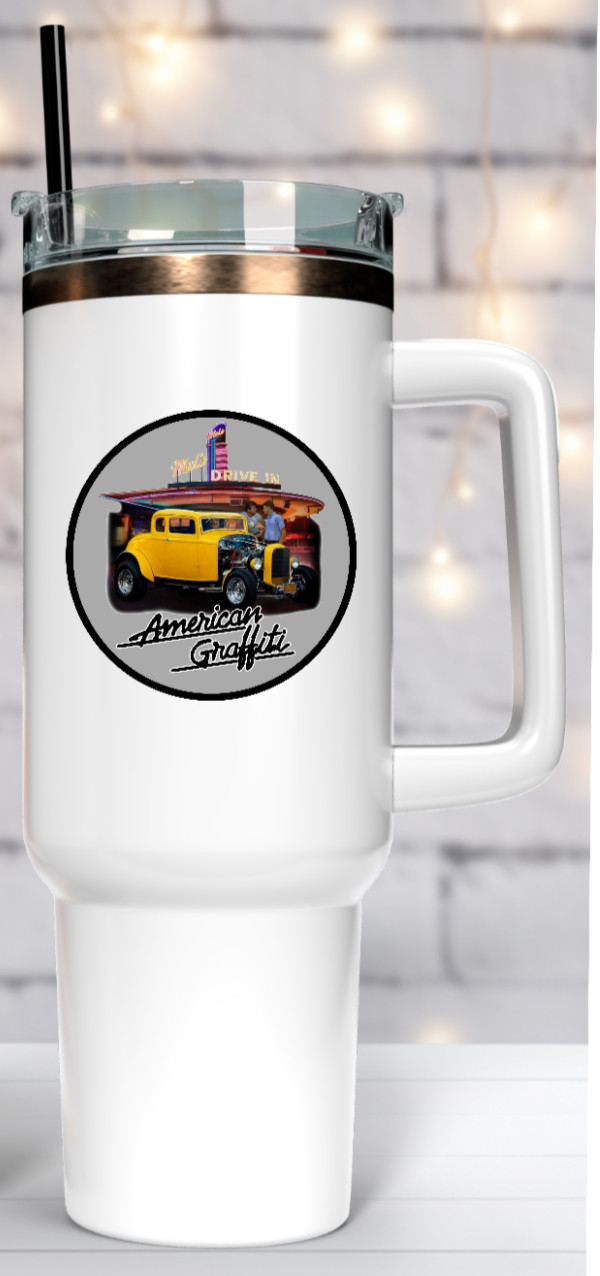 Movie – American Graffiti 4" Vinyl Decal Handmade Vehicle Decor Laptop Cooler 26