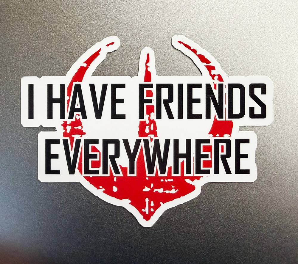 "I Have Friends Everywhere" Magnet Rebellion Star Wars 4.5" Magnetic Vinyl