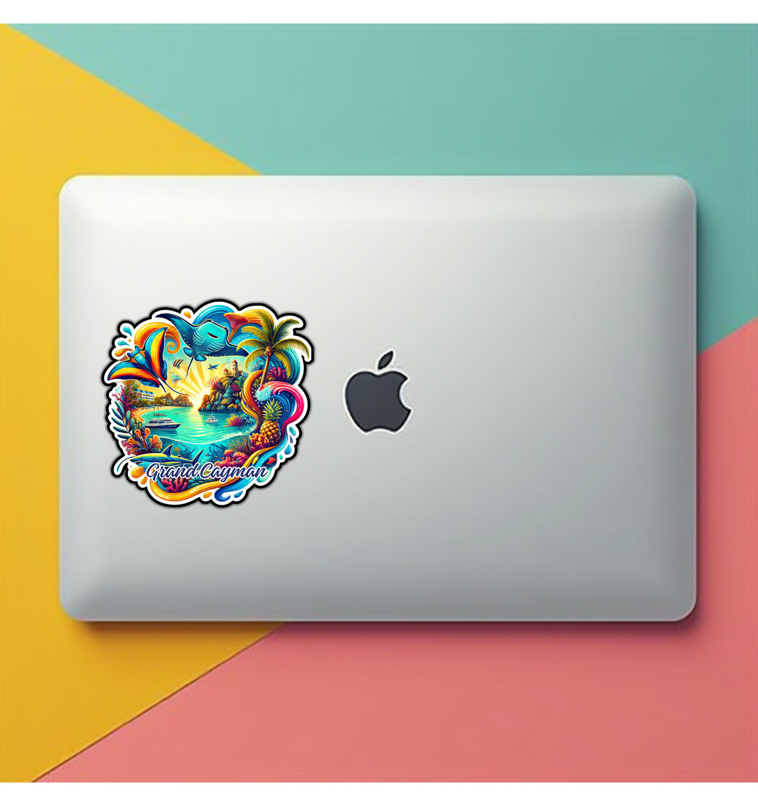 Grand Cayman Islands Fridge Magnet or Laptop Sticker