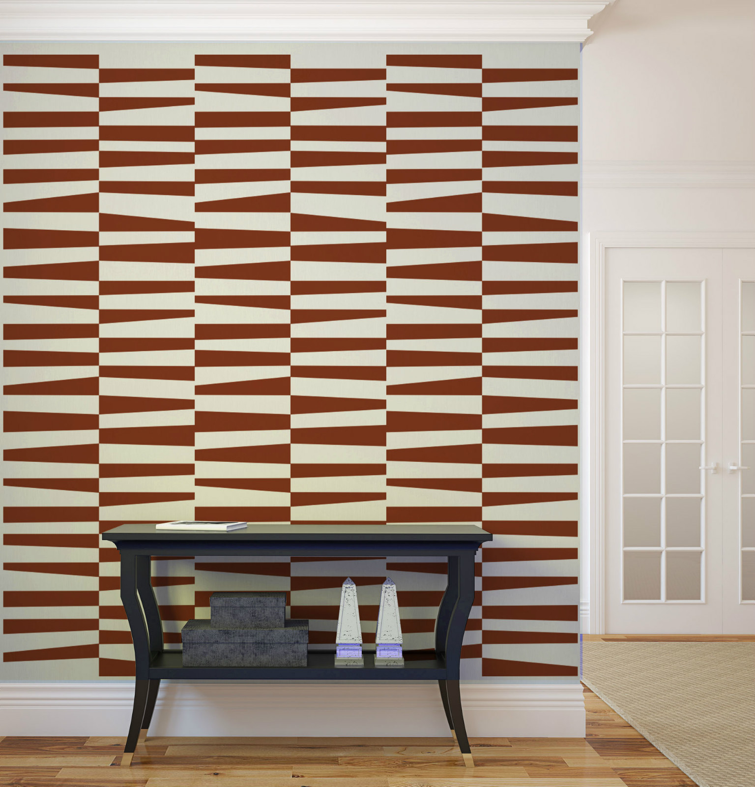 Geometric Wall Decal, Modern Nursery Decor, Dorm Decor, Man Cave Decor, Stripes