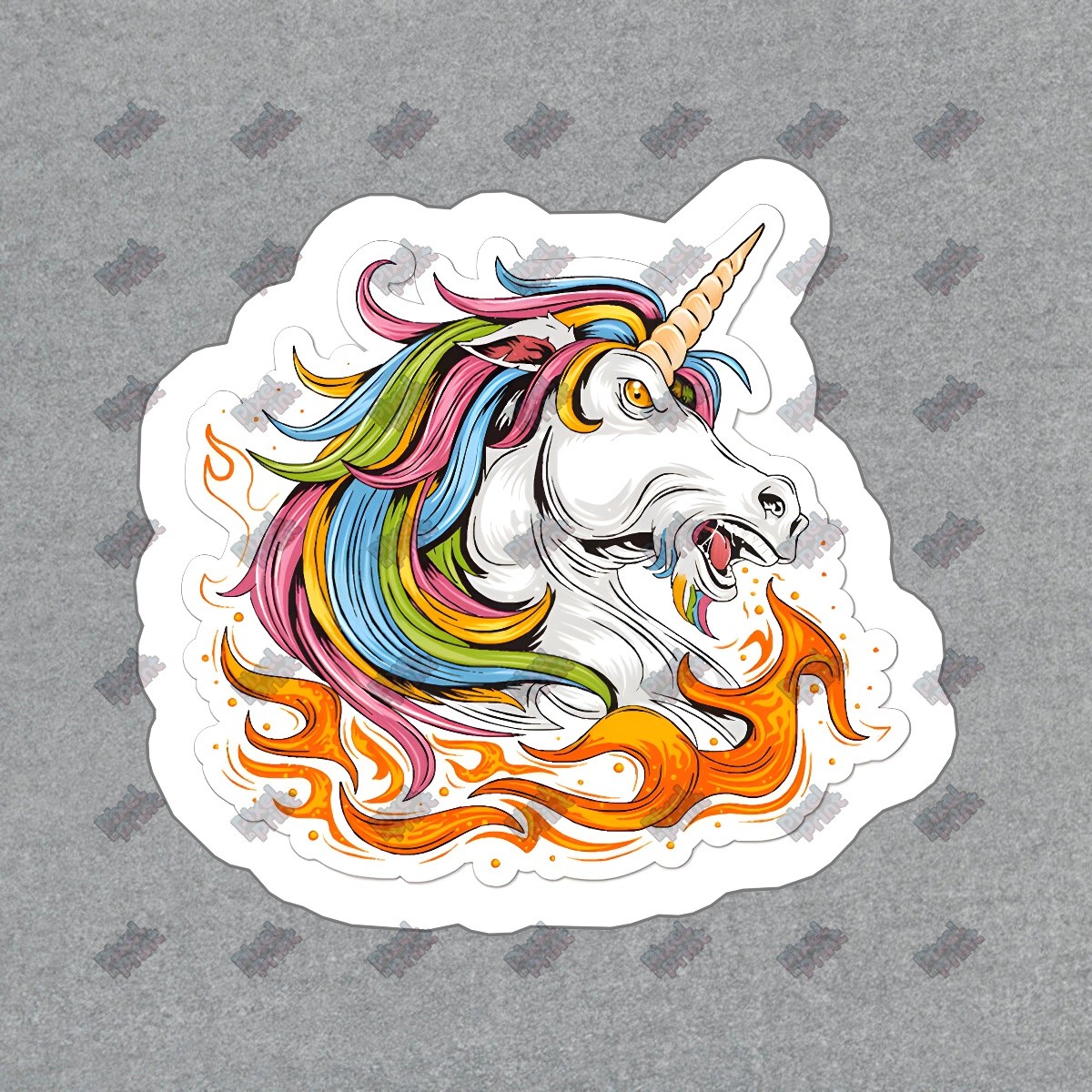 Colorful Unicorn Vinyl Sticker Decal Perfect for Laptops, Water #509098