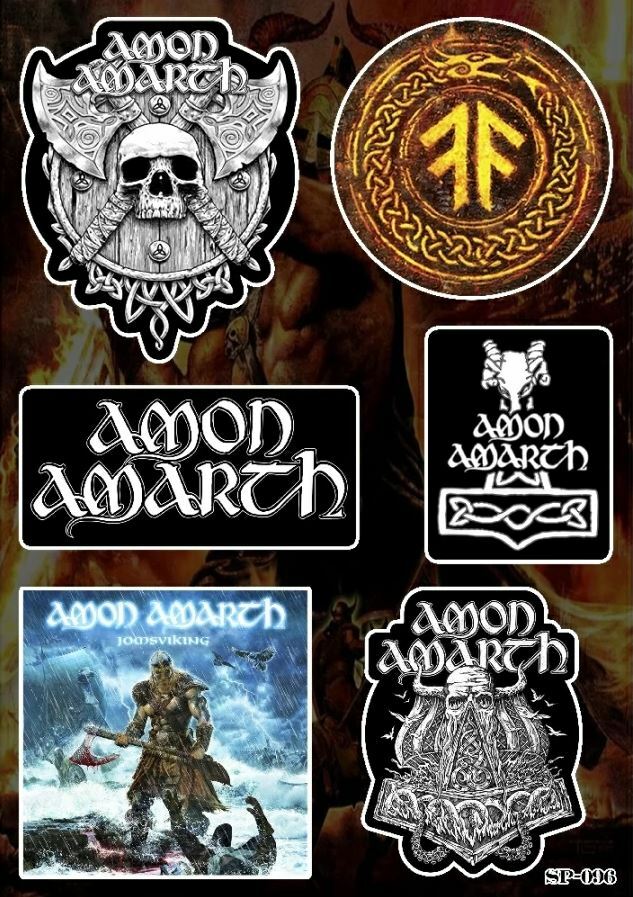Amon Amarth Sticker Pack | Viking Swedish Melodic Death Metal Music Band Logo