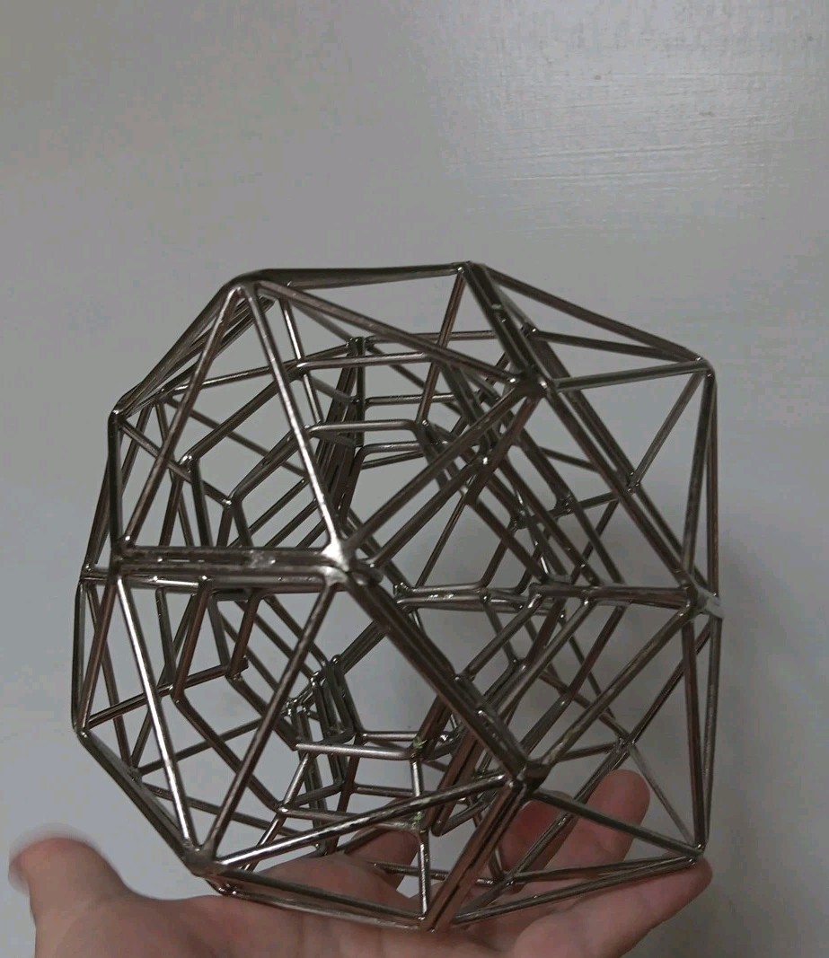 Abstract Art Sculpture Geometric Solid Sacred Geometry Math Class Decor Rare