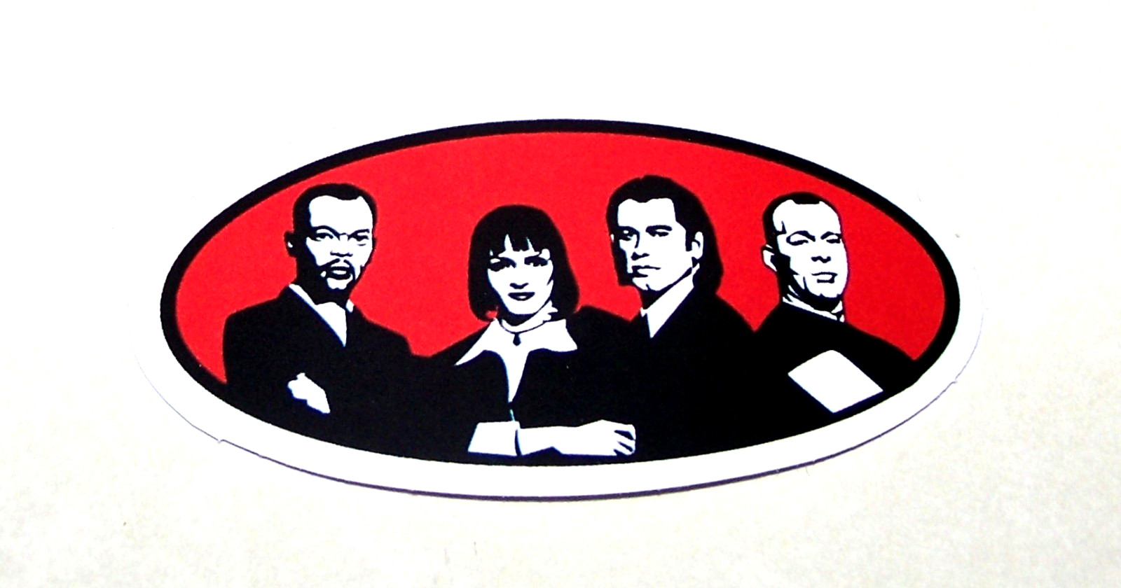 Pulp Fiction Cast Cut Sticker Decal Movie Tarantino Film PULP FICTION