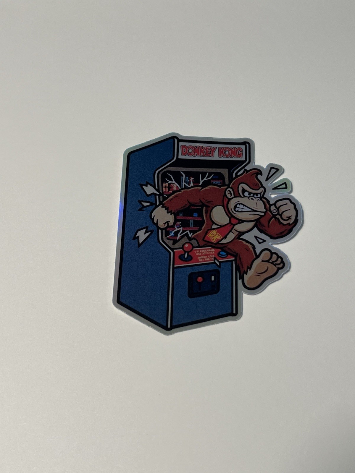 Donkey Kong Retro arcade machine 3inch Holographic Sticker