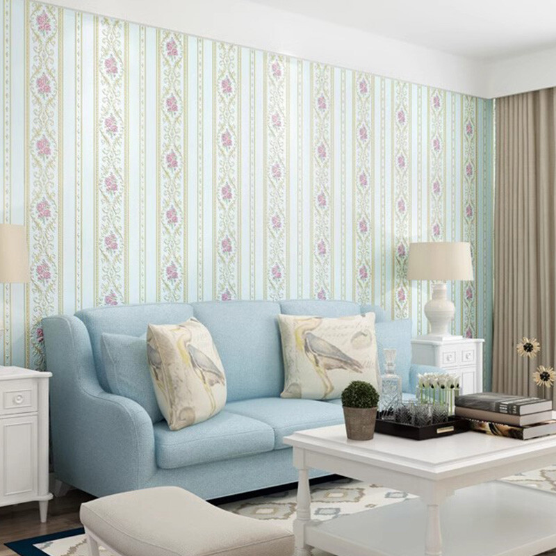 Retro Luxury Wallpaper Deep Embossed Flower Textured Non-woven Wall Decor NEW