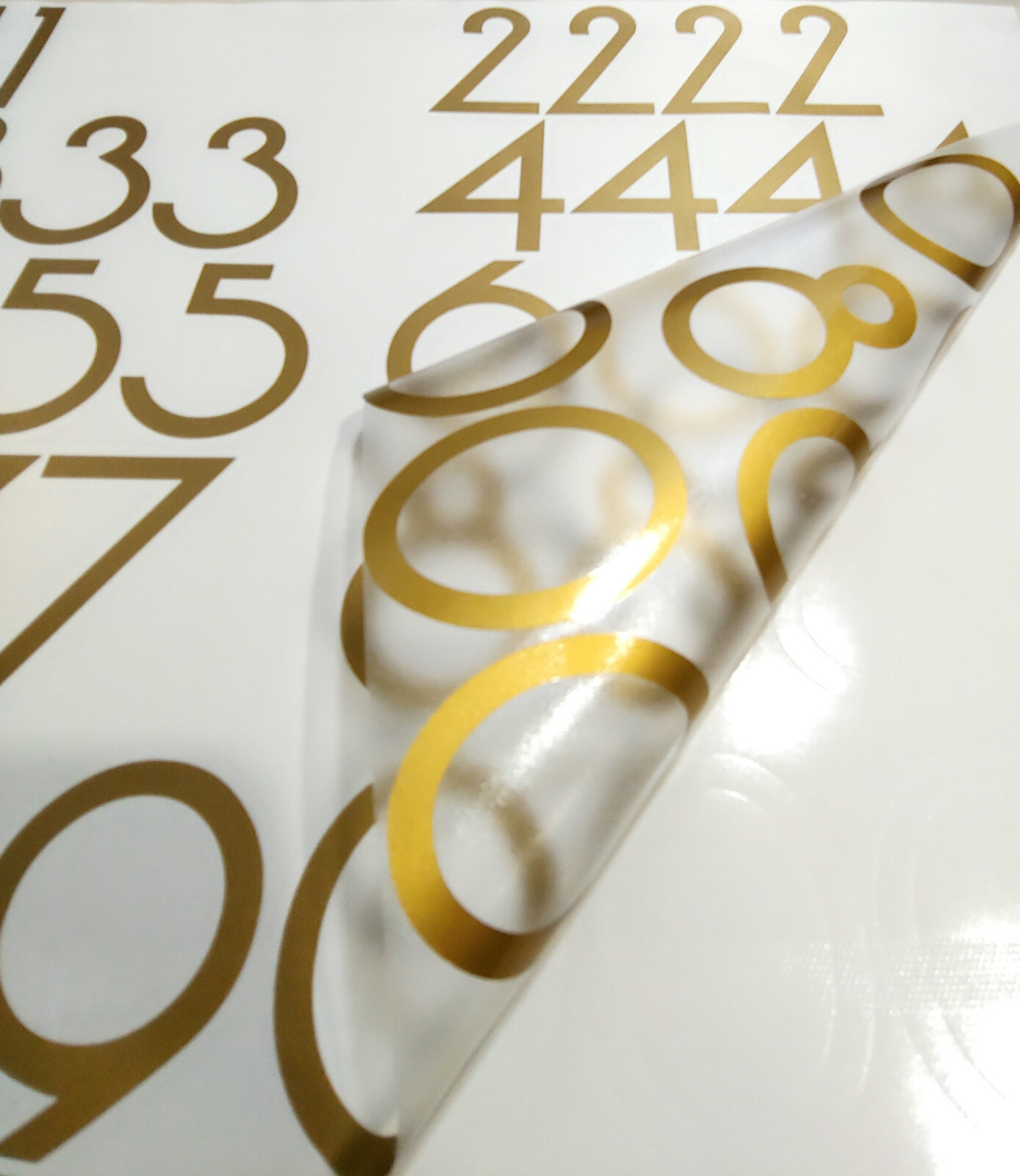 Lot of 40 Modern Self Adhesive Vinyl Mailbox Numbers Decals,door,box (Vonique)