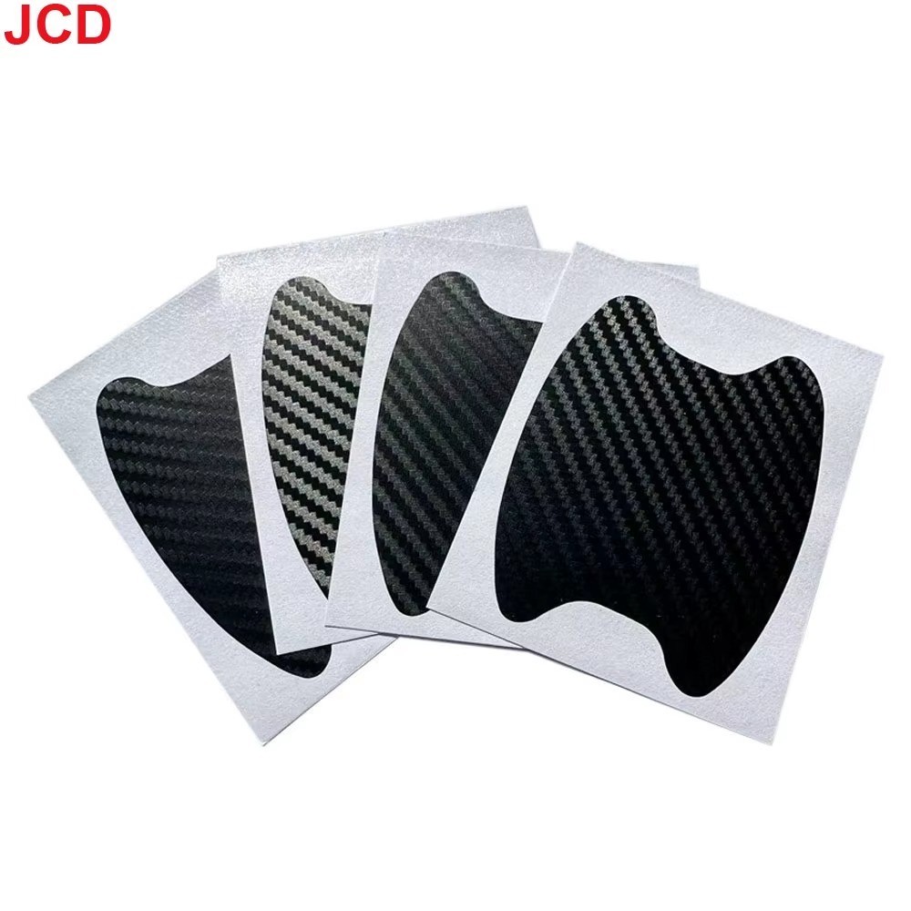 4X Carbon Fiber Door Handle Car Stickers Decal Protector Film Anti Scratch