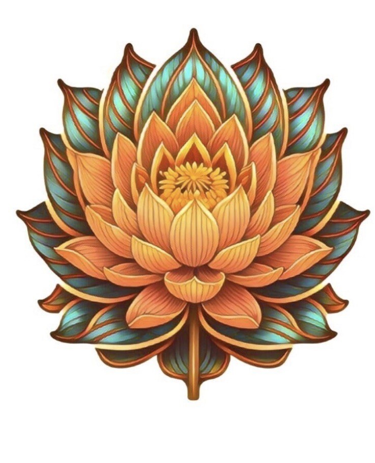 Lotus Sacred Buddhism Flower DIE-CUT Sticker Sacred Geometry
