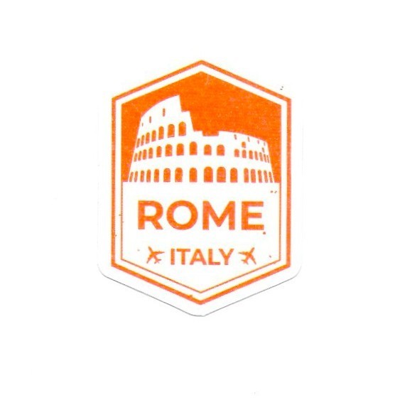 Rome Italy Vinyl Sticker Colosseum Travel Souvenir Laptop Decal Gift Italian Art