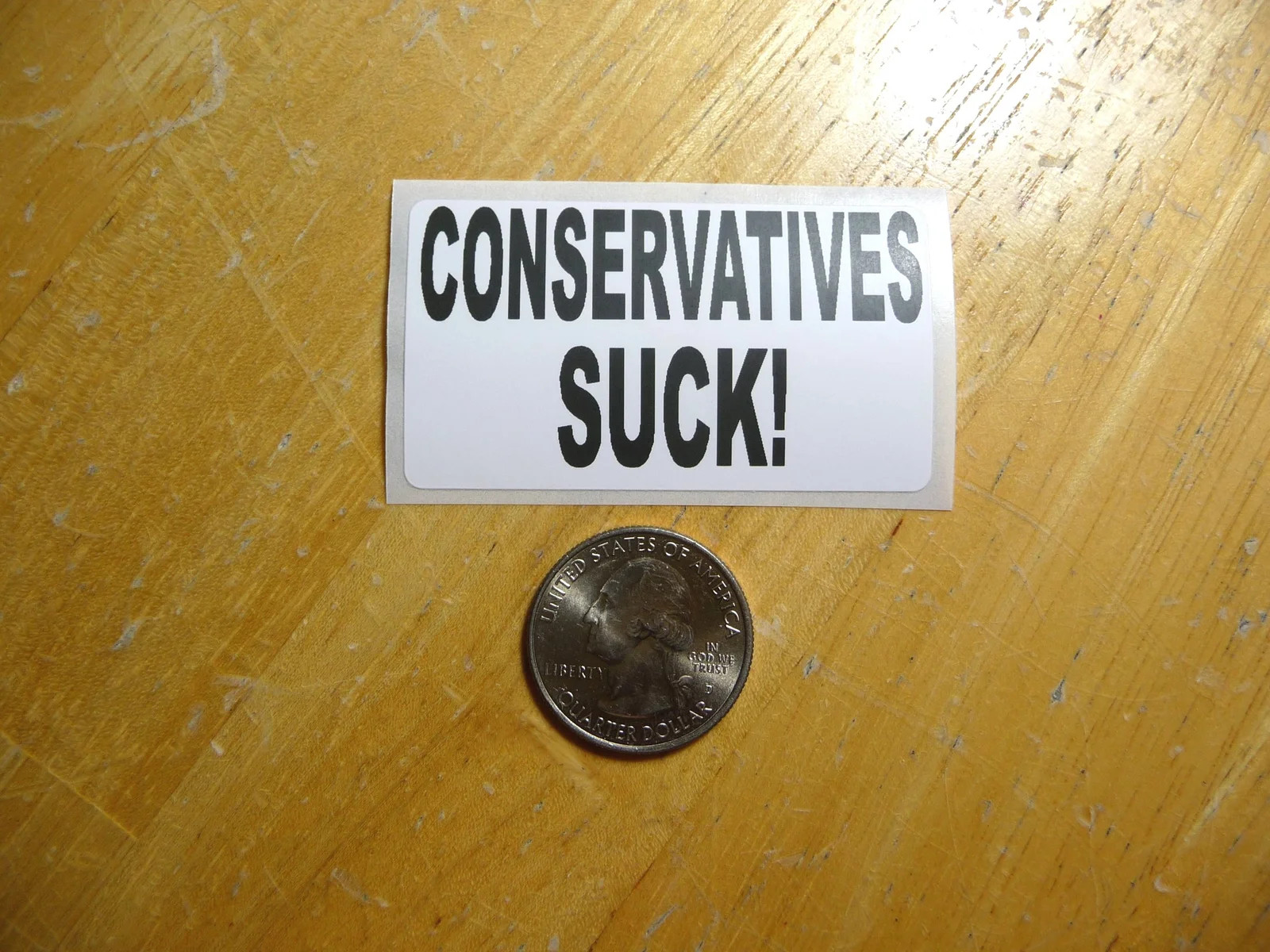 CONSERVATIVES SUCK STICKER DECAL 1 – 50 BULK PACK FUNNY DEMOCRAT SUPPORT