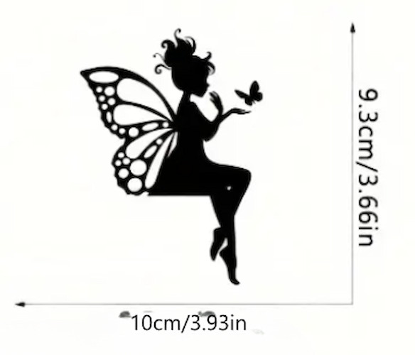 Fairy Elf Fantasy Wall Sticker Decal Sticker Bedroom Light Switch Decor (#009)
