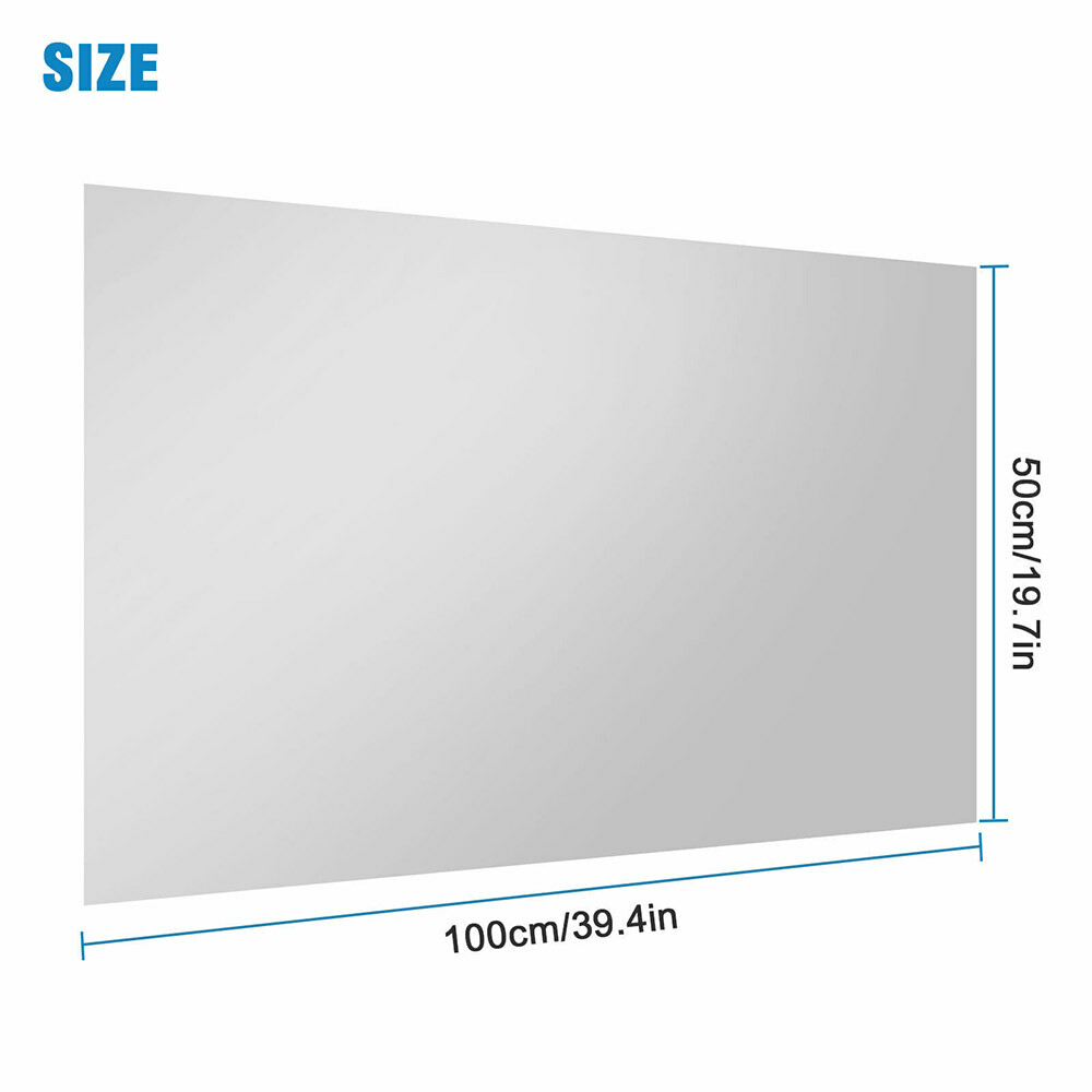 50x100cm Self Adhesive Mirror Reflective Tile Wall Sticker Film Paper Home Decor