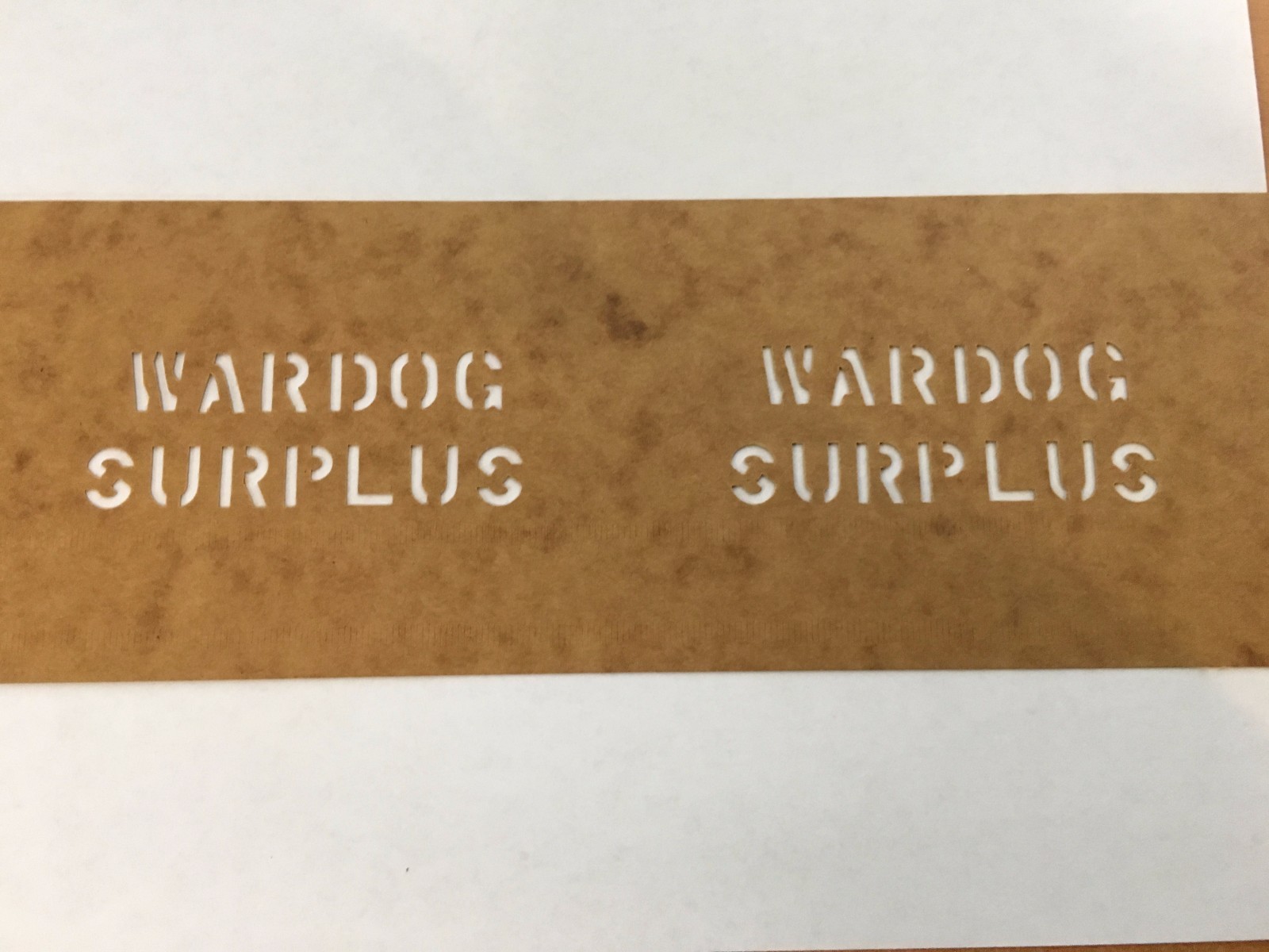 U.S Military CUSTOM MADE Oil board Stencil US Army USMC Marsh 1" 1/2" & 1/4" USN