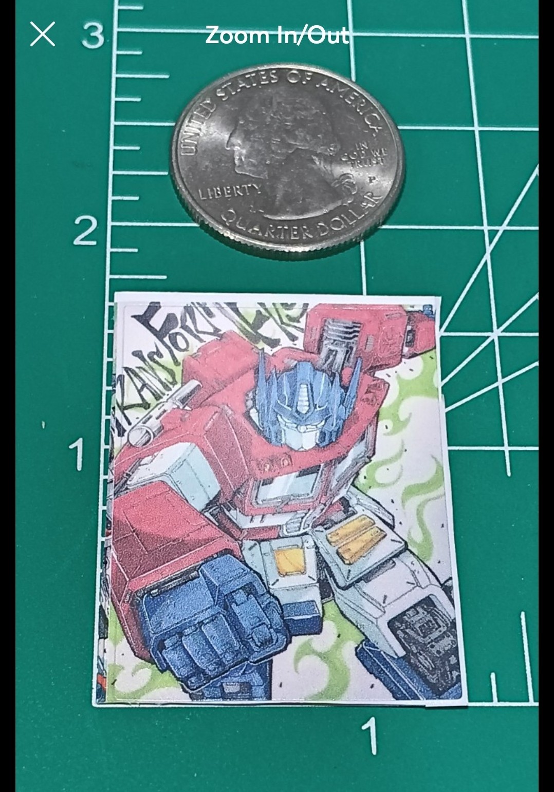 TRANSFORMERS X MENASOR 1X1 INCH STICKER X CELL PHONE COVER STICKER X HIGH-GLOSS