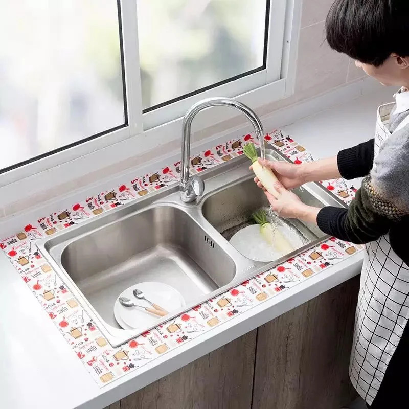 1Pc Bathroom Waterproof Wall Stickers Sealing Tapes PVC Adhesive Sealing Strips