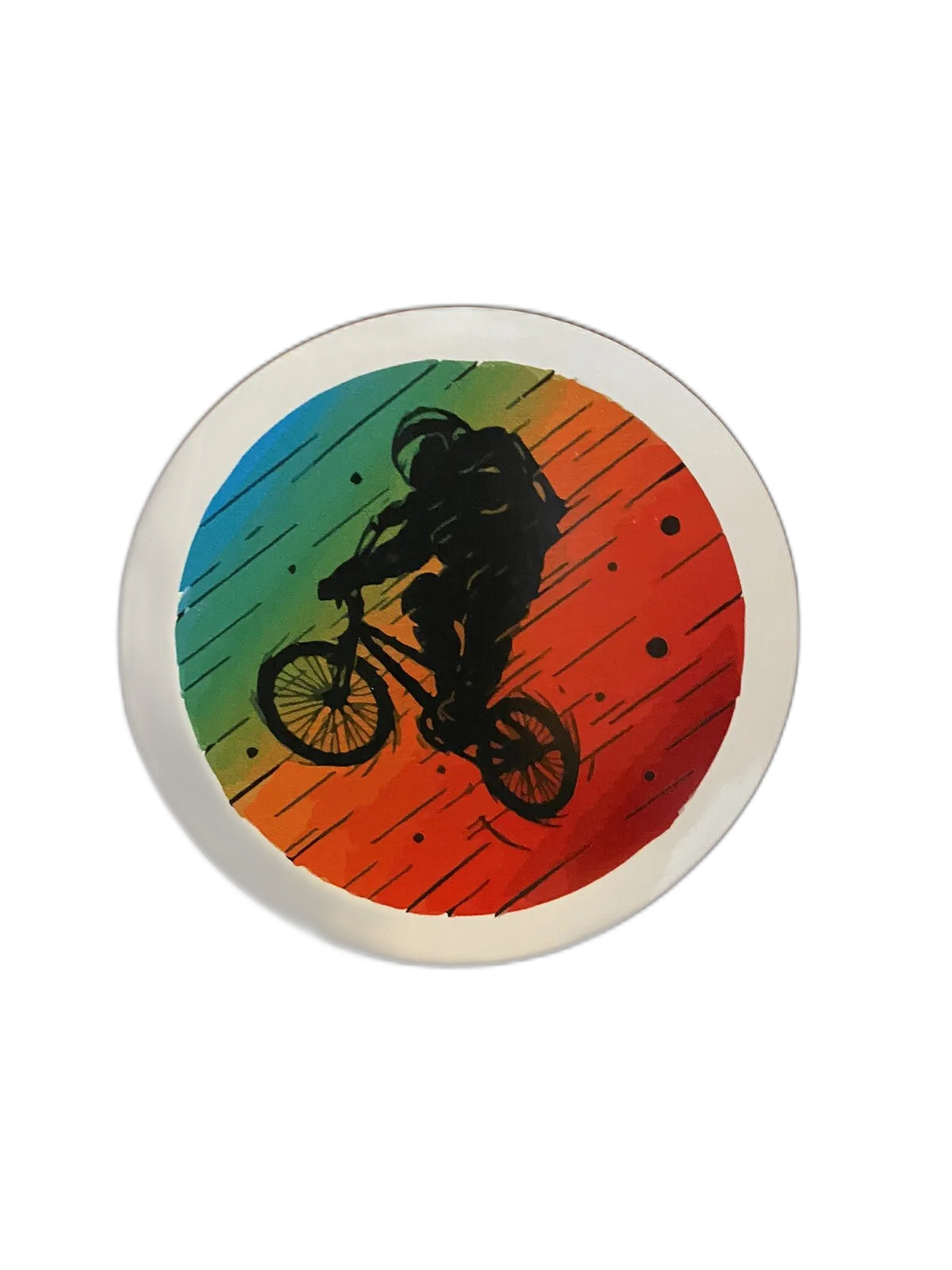 BMX Jumping Astronaut Sticker Decal