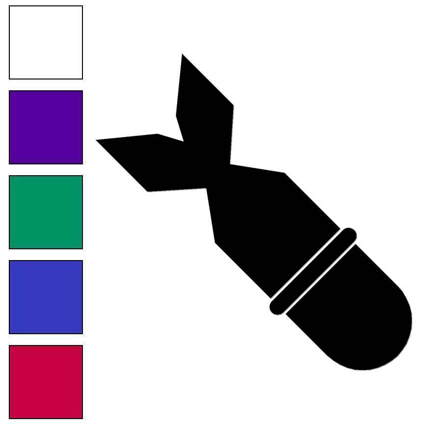 Bomb, Vinyl Decal Sticker, Multiple Colors & Sizes #6876