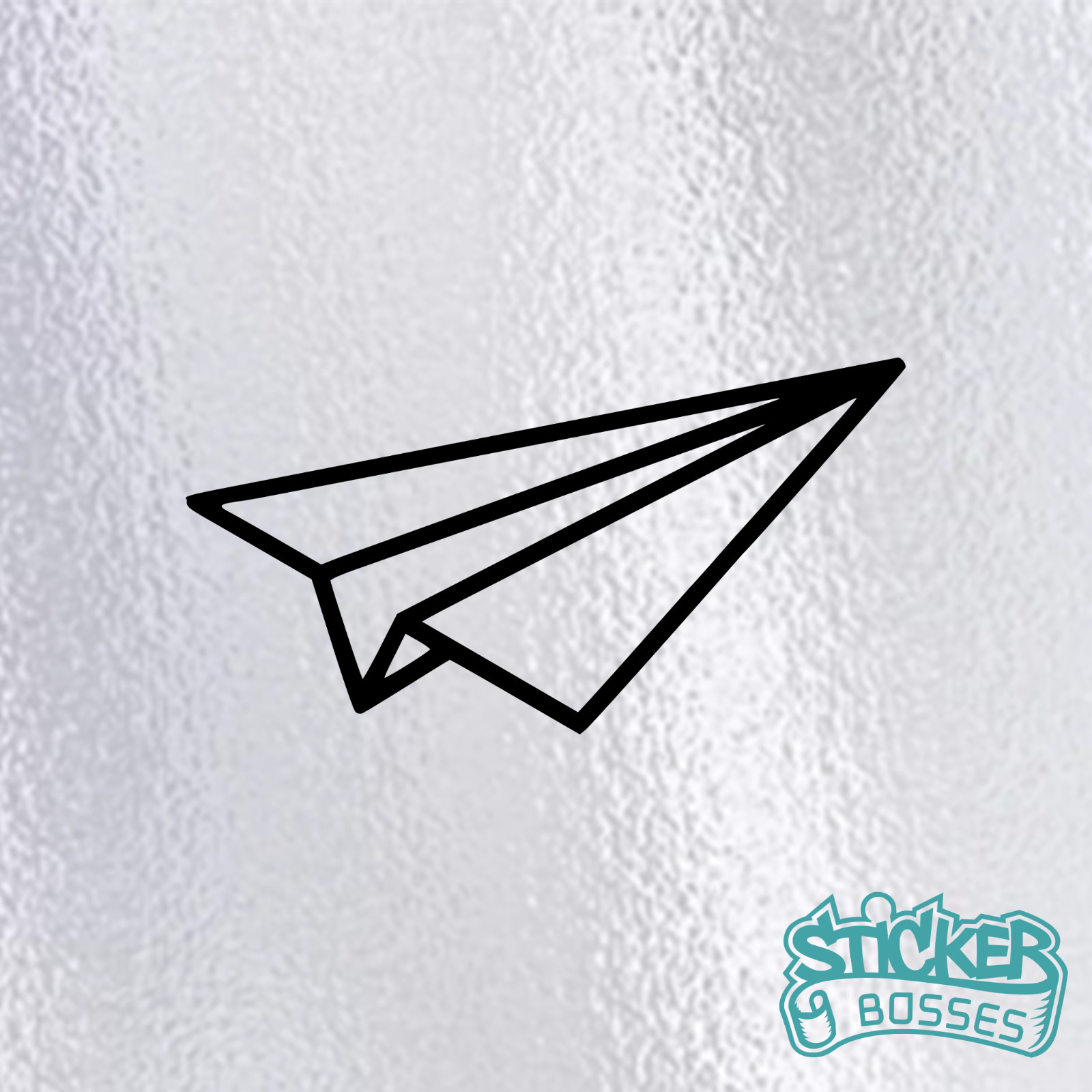 Paper Airplane Minimalist Vinyl Decal Sticker Car Laptop Dream