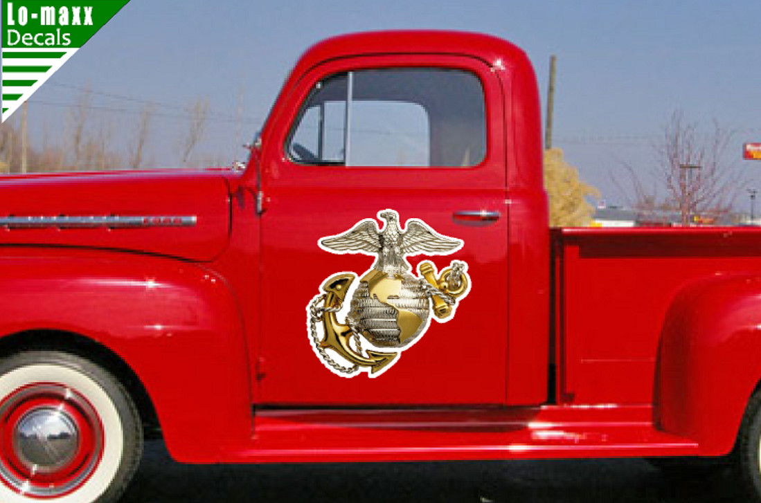 USMC Marine Corps Eagle Globe And Anchor High Quality Printed Vinyl Sticker